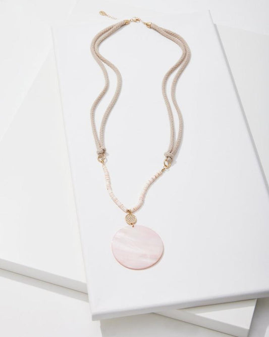 Women Jewelry | Tommy Bahama Sanibel Island Large Mother-of-Pearl Pendant Necklace Pink