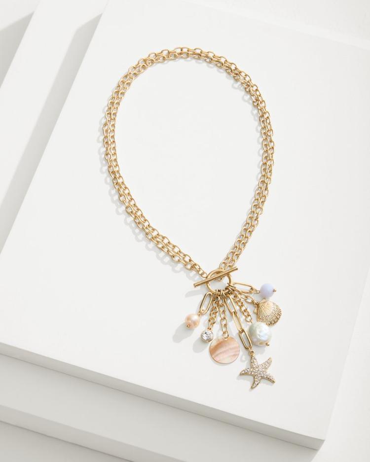 Women Jewelry | Tommy Bahama Sanibel Island Multi-Charm Necklace Gold