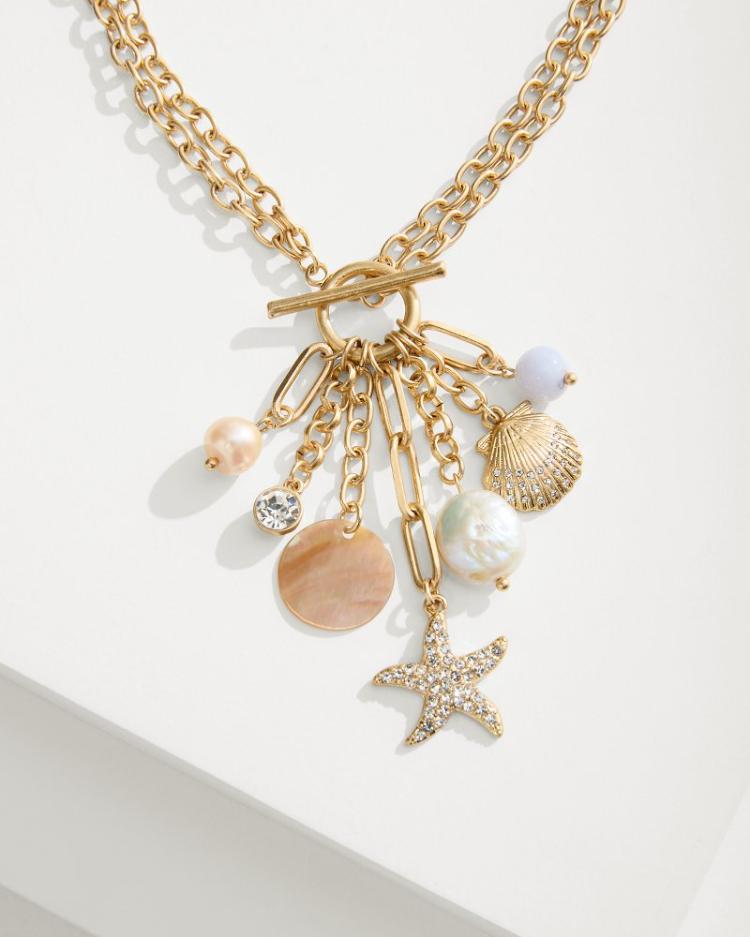 Women Jewelry | Tommy Bahama Sanibel Island Multi-Charm Necklace Gold