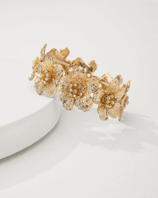 Women Jewelry | Tommy Bahama Tidal Treasure Floral Stretch Bracelet Gold