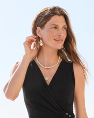 Women Jewelry | Tommy Bahama Tidal Treasure Pearl Shaky Drop Earrings Gold