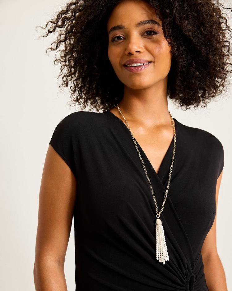 Women Jewelry | Tommy Bahama Tidal Treasure Pearl Tassel Necklace Gold