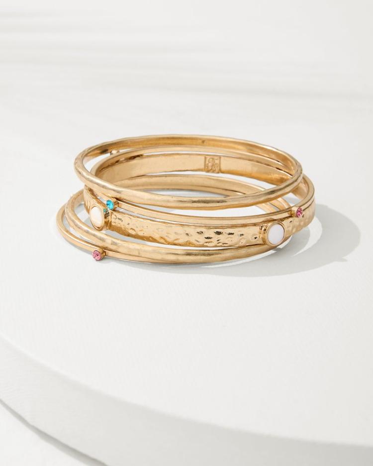 Women Jewelry | Tommy Bahama Tidal Treasure Shell Bracelet Set Gold
