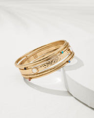 Women Jewelry | Tommy Bahama Tidal Treasure Shell Bracelet Set Gold