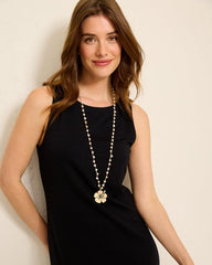 Women Jewelry | Tommy Bahama Tropical Blooms Hibiscus Pendant Pearl Necklace Pink