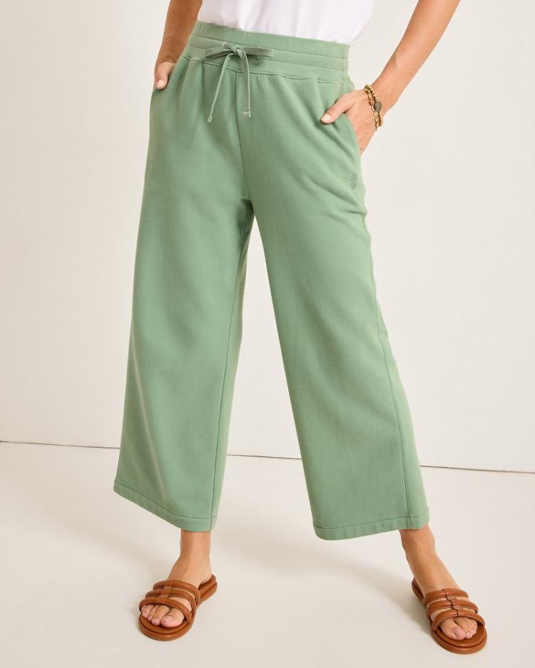 Women Pants &amp; Crops | Tommy Bahama Marina Del Mar Cropped Pants Tropical Fern