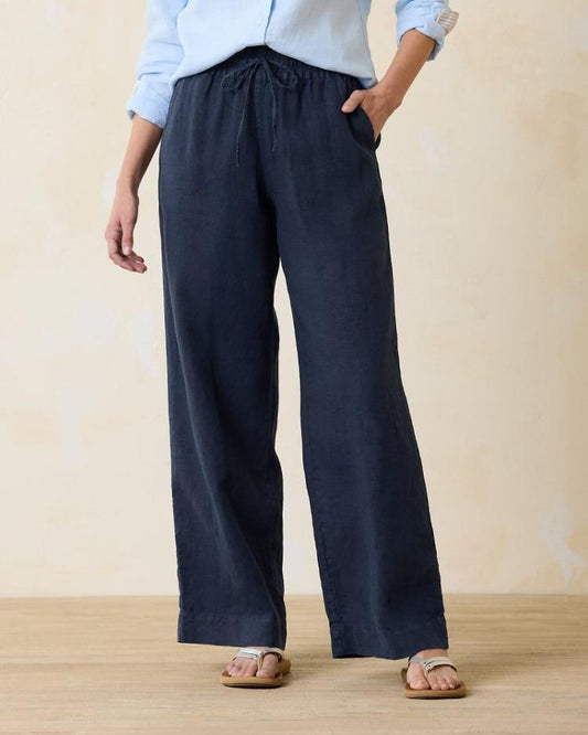 Women Pants &amp; Crops | Tommy Bahama Two Palms High-Rise Linen Easy Pants Coastline