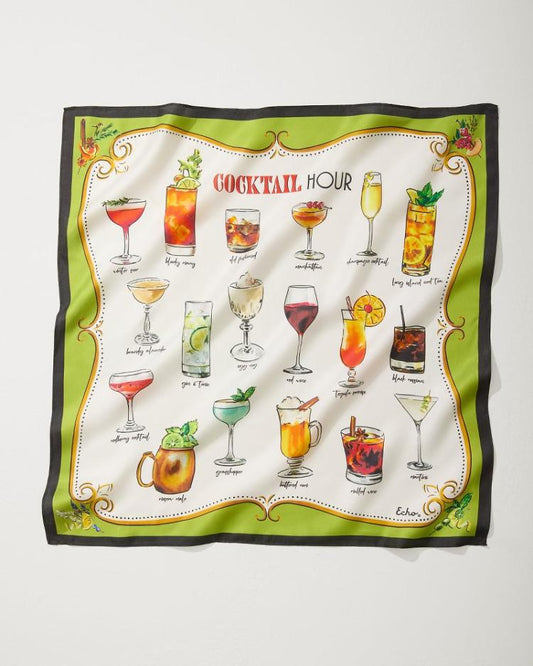 Women Scarves &amp; Wraps | Tommy Bahama Cocktail Hour Silk Bandana Citrus Twist