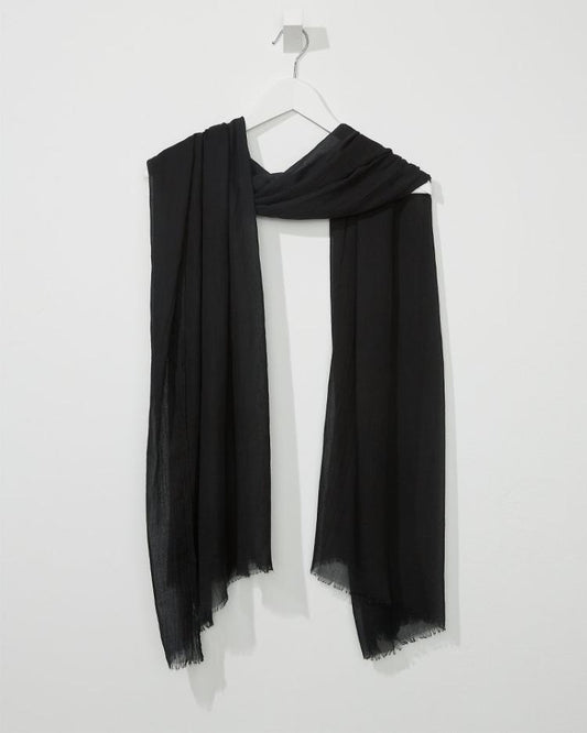Women Scarves &amp; Wraps | Tommy Bahama Recycled Crinkle Wrap Black