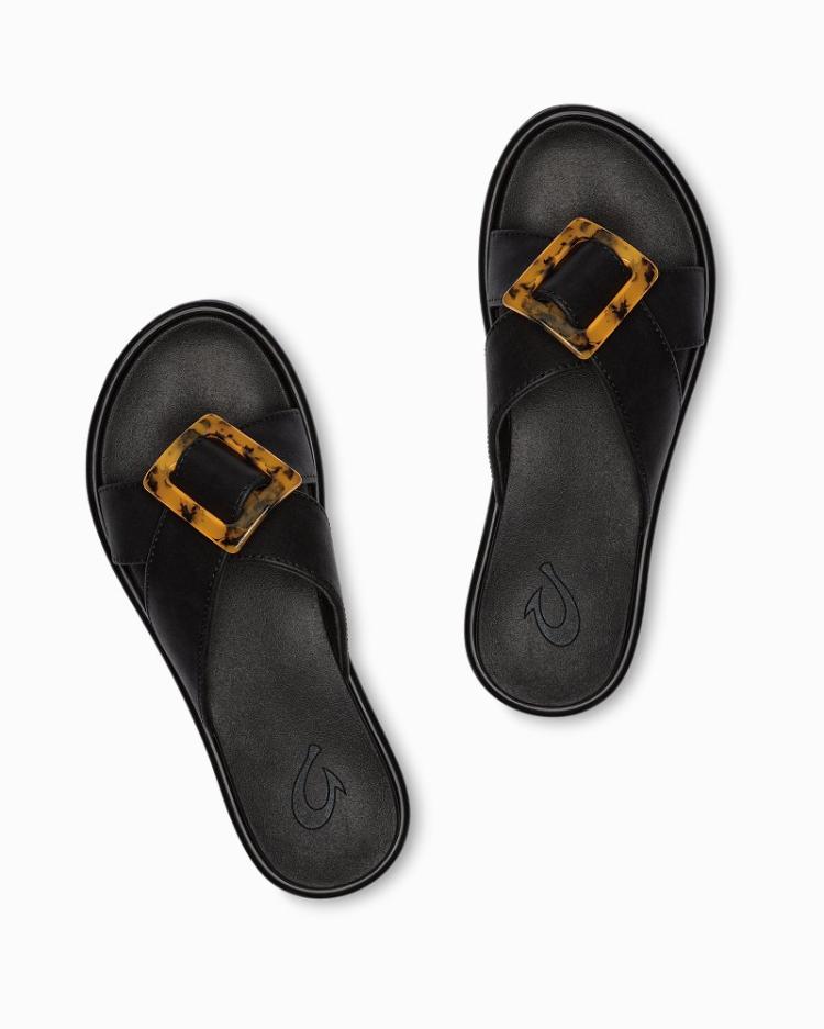 Women Shoes &amp; Sandals | Tommy Bahama Olukai® La'I Slide Sandals Black