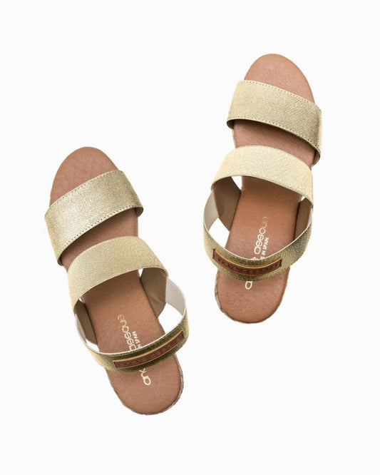 Women Shoes &amp; Sandals | Tommy Bahama André Assous Allison Elastic Wedge Sandals Platinum
