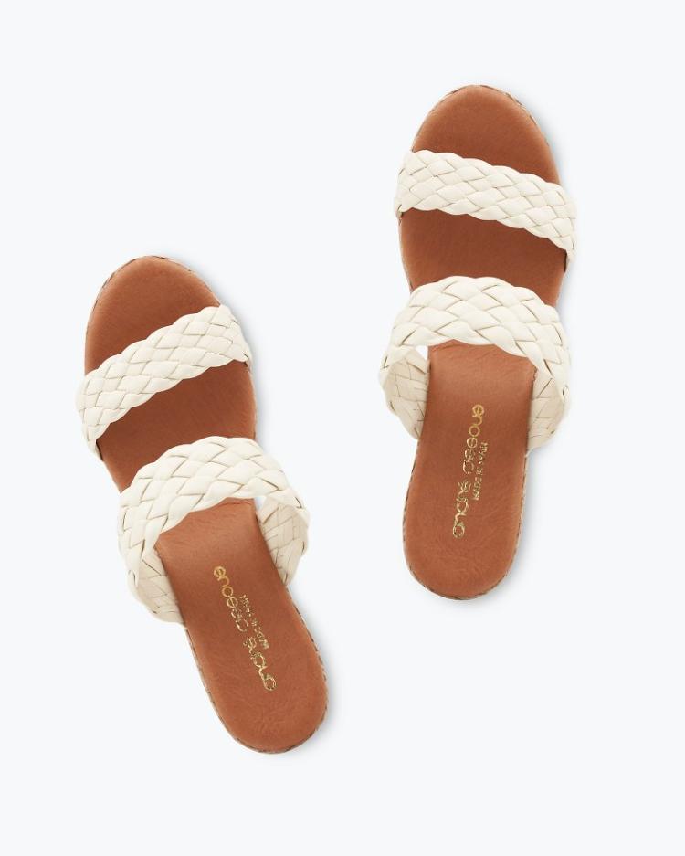 Women Shoes &amp; Sandals | Tommy Bahama André Assous Aria Woven Wedge Sandals White