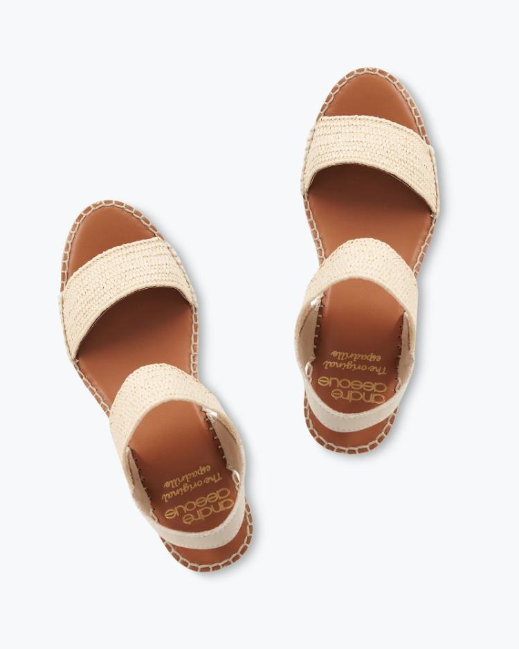 Women Shoes &amp; Sandals | Tommy Bahama André Assous Aviana Stretch Espadrille Wedge Sandals Natural