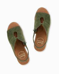 Women Shoes &amp; Sandals | Tommy Bahama André Assous Belinda Suede Featherweights™ Wedges Forest Green