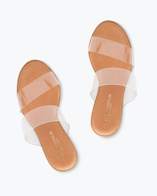 Women Shoes &amp; Sandals | Tommy Bahama André Assous Gwenn Clear Wedge Sandals Clear