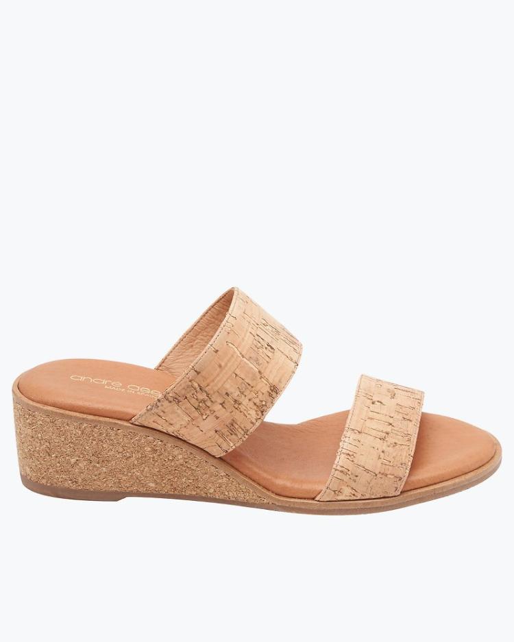 Women Shoes &amp; Sandals | Tommy Bahama André Assous Gwenn Cork Wedge Sandals Natural
