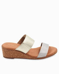 Women Shoes &amp; Sandals | Tommy Bahama André Assous Gwenn Elastic Wedge Sandals Silver