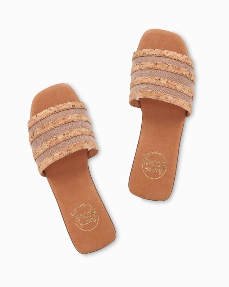 Women Shoes &amp; Sandals | Tommy Bahama André Assous Kaila Cork &amp; Mesh Sandals Natural