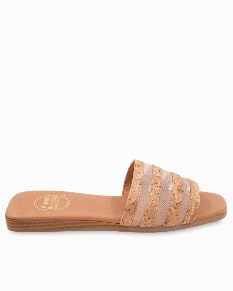 Women Shoes &amp; Sandals | Tommy Bahama André Assous Kaila Cork &amp; Mesh Sandals Natural