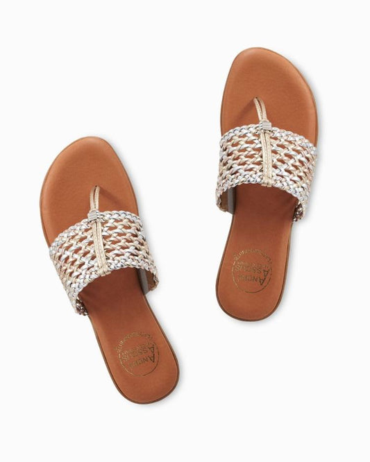 Women Shoes &amp; Sandals | Tommy Bahama André Assous Nice Featherweights™ Metallic Sandals Metallic