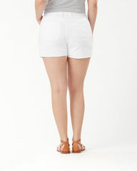 Women Shorts | Tommy Bahama Ella Twill 4-Inch High-Rise Utility Shorts White