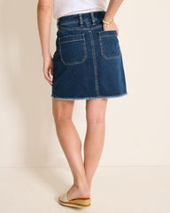 Women Skirts | Tommy Bahama Utility Denim Skirt Sunset Blue Wash