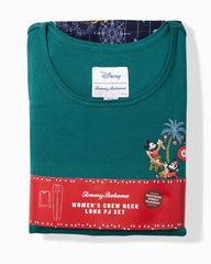Women Sleepwear | Tommy Bahama Disney Long Sleeve &amp; Pants Family Pajama Set Tropical Teal
