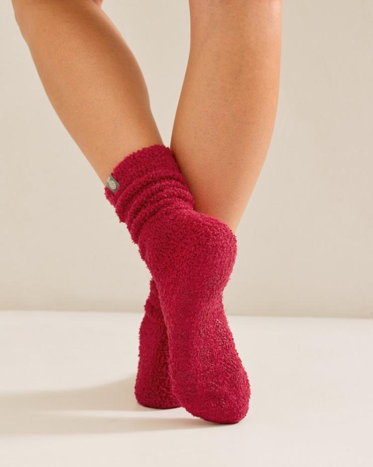 Women Sleepwear | Tommy Bahama Island Soft® Socks Jester Red