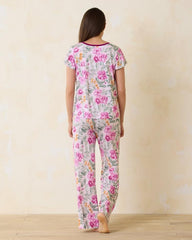 Women Sleepwear | Tommy Bahama Jersey Short Sleeve &amp; Pants Pajama Set Blushing