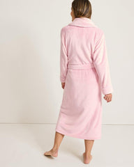 Women Sleepwear | Tommy Bahama Long Plush Robe Pale Pink