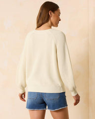 Women Sweaters | Tommy Bahama Breezy Palm Crew Pullover Coconut