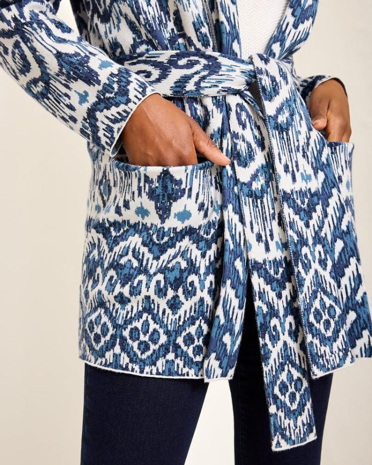 Women Sweaters | Tommy Bahama Ikat Cardigan Coconut