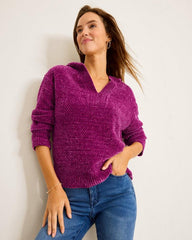 Women Sweaters | Tommy Bahama Island Luna Chenille Hoodie Island Sunset