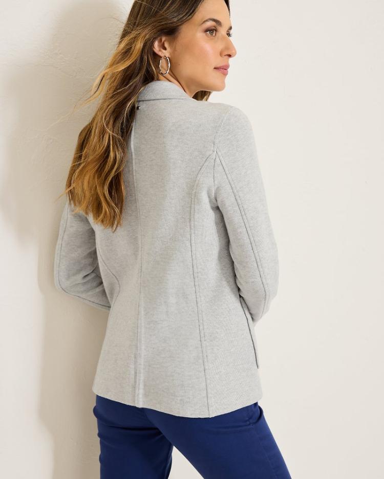 Women Sweatshirts | Tommy Bahama Aruba Casual Blazer Summer Grey Hthr
