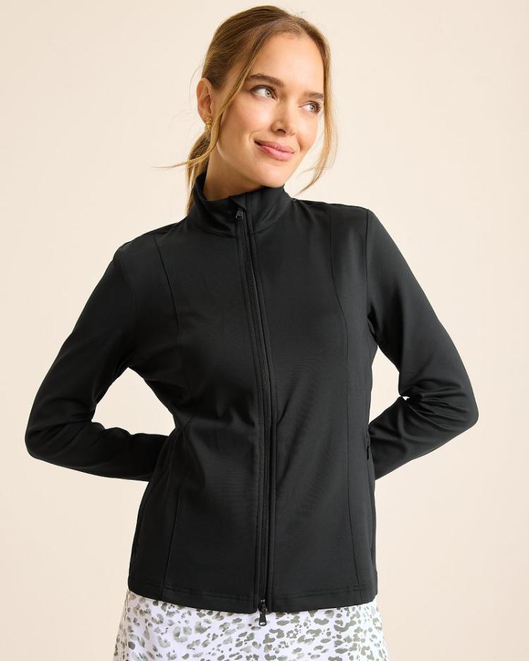 Women Sweatshirts | Tommy Bahama Aubrey IslandZone® Full-Zip Jacket Black