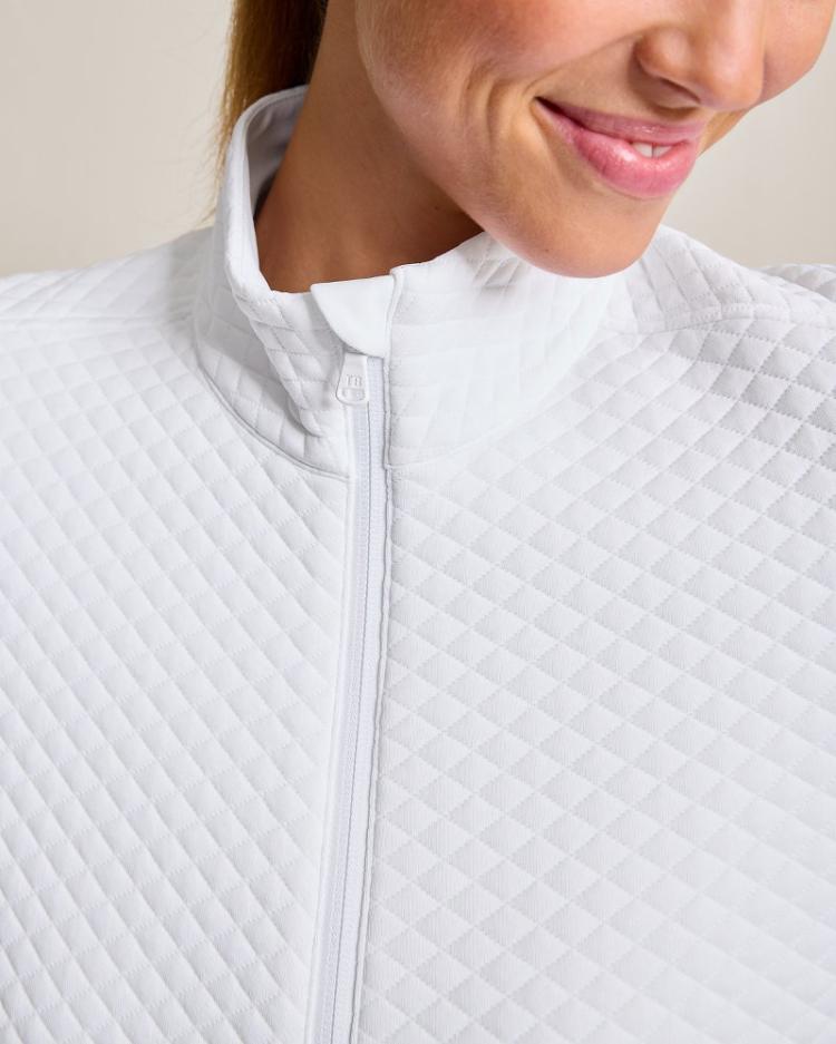 Women Sweatshirts | Tommy Bahama Aubrey Quilted Hybrid Jacket White