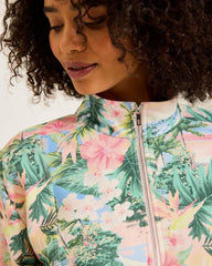 Women Sweatshirts | Tommy Bahama Marina Del Mar Ocean Vida Half-Zip Sweatshirt Malibu Peach