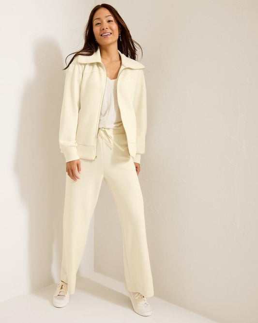 Women Sweatshirts | Tommy Bahama Palm Voyage Full-Zip Jacket Bleached Sand