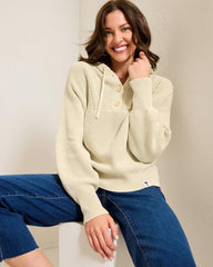 Women Sweatshirts | Tommy Bahama Salt Wash Hooded Sweater Bleached Sand