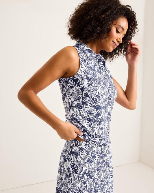 Women Tops &amp; Shirts | Tommy Bahama Aubrey Seaport Resort IslandZone® Polo Island Navy