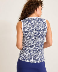 Women Tops &amp; Shirts | Tommy Bahama Aubrey Seaport Resort IslandZone® Top Island Navy