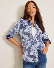 Women Tops &amp; Shirts | Tommy Bahama Hightide Flora Cord Shirt Coastline