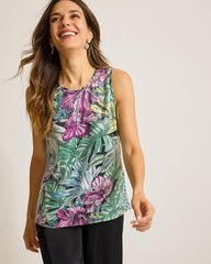Women Tops &amp; Shirts | Tommy Bahama Jungle Jewels Sequin Shell Top Black