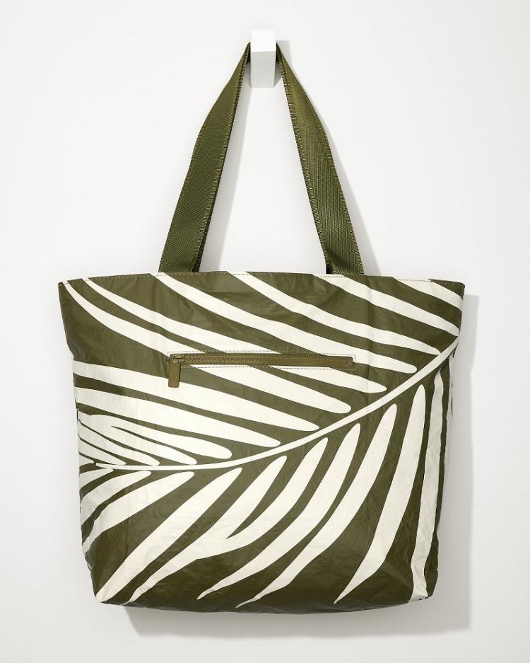 Women/Beach &amp; Home Handbags &amp; Clutches | Tommy Bahama Aloha Collection Shade Day Tripper Tote Creme/olive
