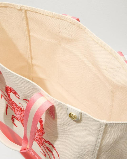 Women/Beach &amp; Home Handbags &amp; Clutches | Tommy Bahama Embroidered Red Crab Beach Tote Red Crab